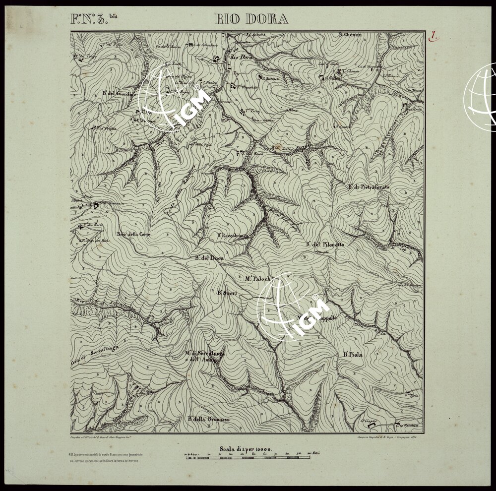TORINO E DINTORNI - F°.N°. 3.BIS RIO DORA