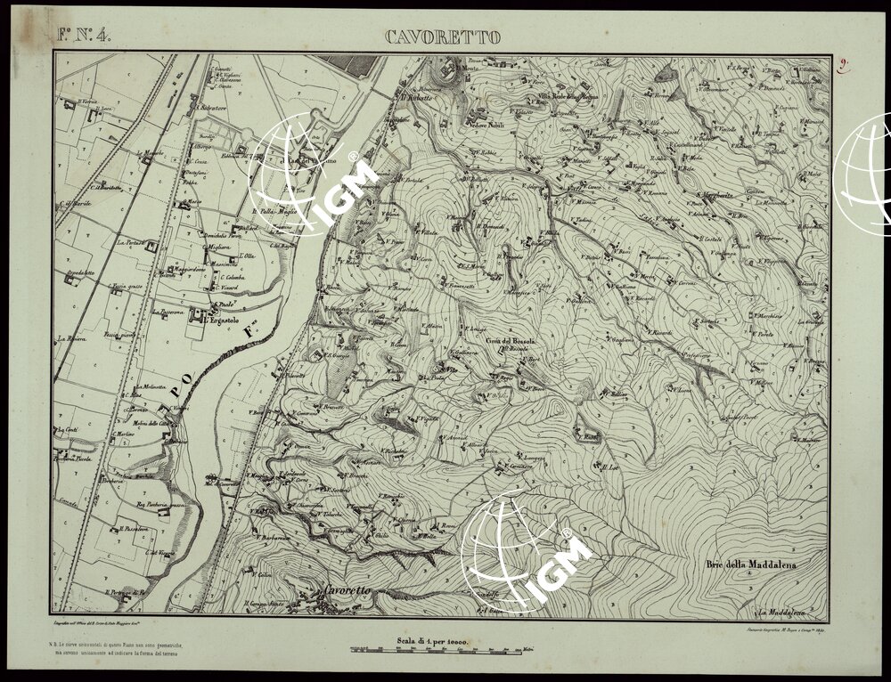 TORINO E DINTORNI - F°.N°. 4. CAVORETTO