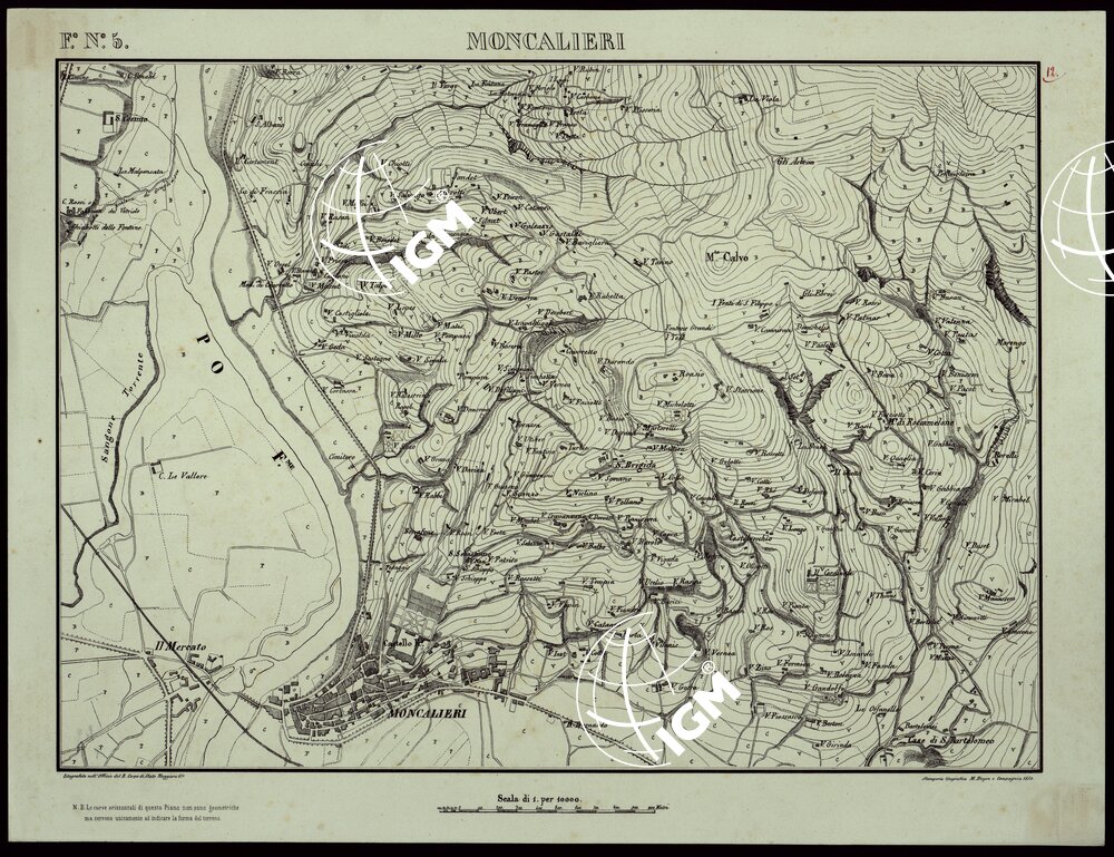 TORINO E DINTORNI - F°.N°. 5 MONCALIERI