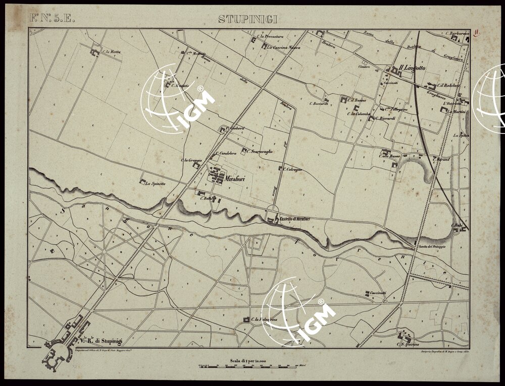 TORINO E DINTORNI - F°.N°. 5.E. STUPINIGI