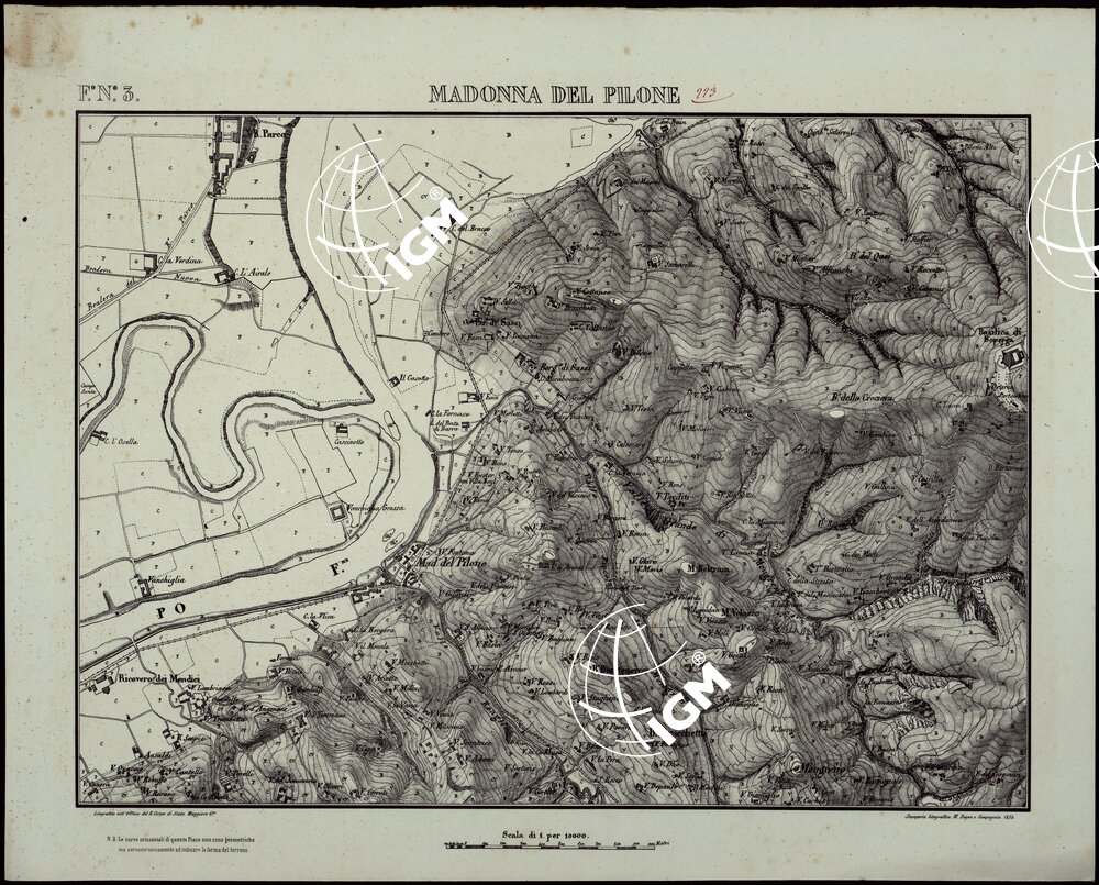 TORINO E DINTORNI - F°.N°. 3. MADONNA DEL PILONE (CON SFUMO)