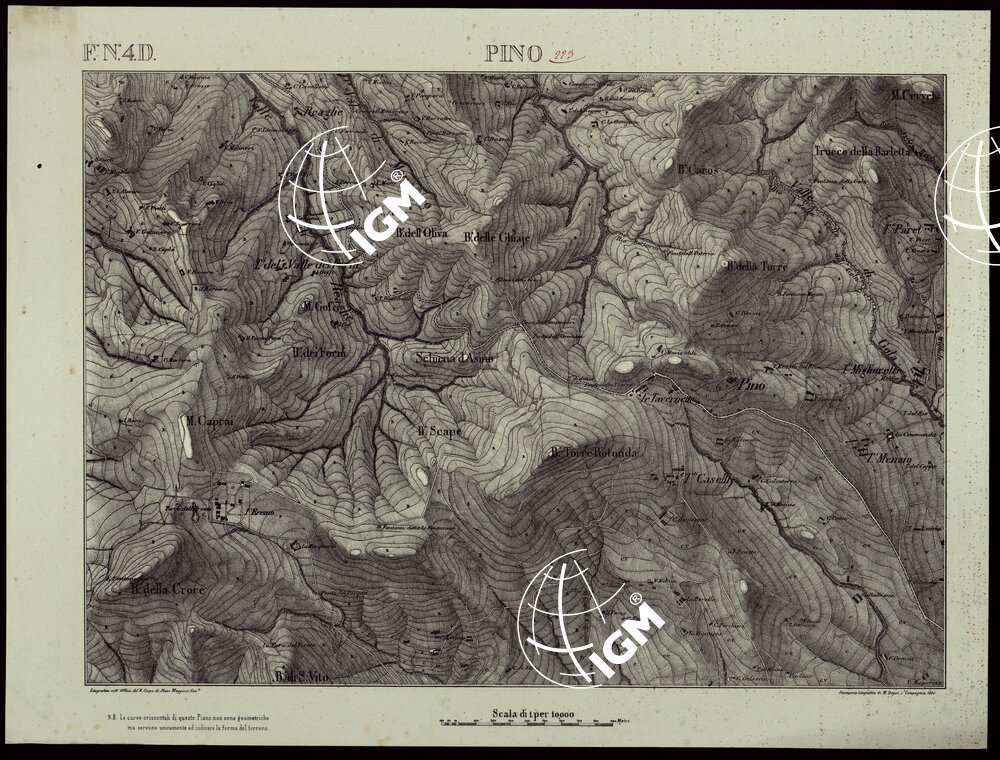 TORINO E DINTORNI - F°.N° 4.D. PINO (CON SFUMO)