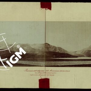 TRENTADUE PANORAMI FOTOGRAFICI ESEGUITI DAL TENENTE DI STATO MAGGIORE SIG. MANZI NEL 1876, PER STUDI SULLA FOTOTOPOGRAFIA - PANORAMA DELL'ALTIPIANO DEL MONCENISIO (180° NORD-OVEST) STAZIONE ALL'OSPIZIO DEL  MONCENISIO (PUNTO GEODETICO)