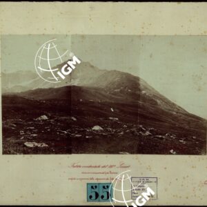 TRENTADUE PANORAMI FOTOGRAFICI ESEGUITI DAL TENENTE DI STATO MAGGIORE SIG. MANZI NEL 1876, PER STUDI SULLA FOTOTOPOGRAFIA - FALDA OCCIDENTALEN DEL M. LAMET STAZIONE IN VICINANZA DEL FORTE RONCIA ESEGUITO IN OCCASIONE DELLE ESPERIENZE DI FOTO-TOPOGRAFIA