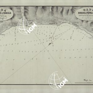 PORTOLANO DELLA LIGURIA - RADA BORGHETTO E CERIALE RADA BORSIOLA PIETRA E LOANO.