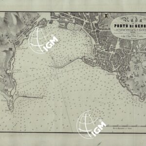 PORTOLANO DELLA LIGURIA - RADA PORTO DI GENOVA