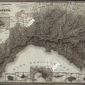 CARTA COROGRAFICA DELLA DIVISIONE DI GENOVA DEDICATA A. S. S. R. M. CARLO ALBERTO RE DI SARDEGNA, DI CIPRO, DI GERUSALEMME, DUCA DI SAVOJA &.&.&. DAL SUO UMILISS OBBL. FEDELISS. SUDDITO GIO' BATTA MAGGI.