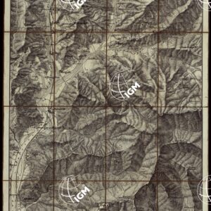 CARTA TOPOGRAFICA DEI DINTORNI DI GENOVA (PARTE NORD-EST) ALLA SCALA DI 1 al 9450 LITOGRAFIZZATA NEL 1851 - Fog. N.°1.