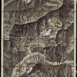 CARTA TOPOGRAFICA DEI DINTORNI DI GENOVA (PARTE NORD-EST) ALLA SCALA DI 1 al 9450 LITOGRAFIZZATA NEL 1851 - Fog. N.°2.