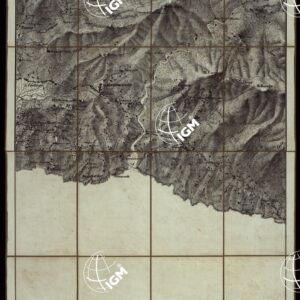 CARTA TOPOGRAFICA DEI DINTORNI DI GENOVA (PARTE NORD-EST) ALLA SCALA DI 1 al 9450 LITOGRAFIZZATA NEL 1851 - Fog. N.°8.