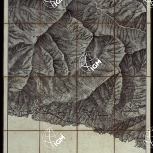 CARTA TOPOGRAFICA DEI DINTORNI DI GENOVA (PARTE NORD-EST) ALLA SCALA DI 1 al 9450 LITOGRAFIZZATA NEL 1851 - Fog. N.°9.