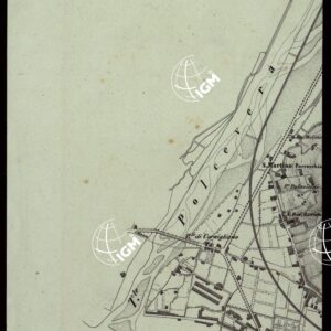 CARTA TOPOGRAFICA DEI DINTORNI DI GENOVA (PARTE NORD-EST) ALLA SCALA DI 1 al 9450 LITOGRAFIZZATA NEL 1851 - Fog. N.°7 ALLEGATO.