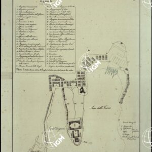 PIANO DETTAGLIATO DELL'ARSENALE MARITTIMO CHE SI PROPONE ALLA SPEZIA IN CONFORMITA' DELLE RIDUZIONI FATTE AL PIANO GENERALE N.2 DELLA COMMISSIONE INCARICATA DEL PROGETTO.