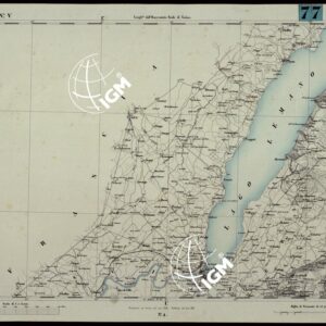 CARTA TOPOGRAFICA DEGLI STATI IN TERRAFERMA DI S.M. IL RE DI SARDEGNA ALLA SCALA DI 1A 50.000. OPERA DEL CORPO REALE DELLO STATO MAGGIORE - FOGLIO N.°V GENEVE