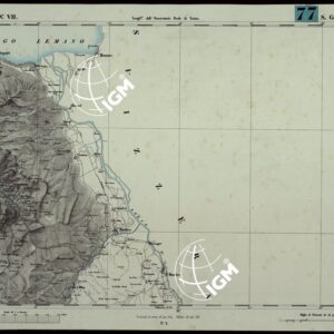 CARTA TOPOGRAFICA DEGLI STATI IN TERRAFERMA DI S.M. IL RE DI SARDEGNA ALLA SCALA DI 1A 50.000. OPERA DEL CORPO REALE DELLO STATO MAGGIORE - FOGLIO N.°VII S. GINGOLPH