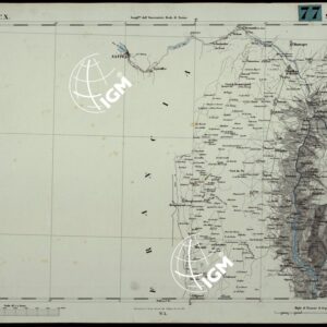 CARTA TOPOGRAFICA DEGLI STATI IN TERRAFERMA DI S.M. IL RE DI SARDEGNA ALLA SCALA DI 1A 50.000. OPERA DEL CORPO REALE DELLO STATO MAGGIORE - FOGLIO N.°X SEYSSEL