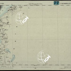 CARTA TOPOGRAFICA DEGLI STATI IN TERRAFERMA DI S.M. IL RE DI SARDEGNA ALLA SCALA DI 1A 50.000. OPERA DEL CORPO REALE DELLO STATO MAGGIORE - FOGLIO N.°XXV SAN MAURIZIO DI PALLANZA
