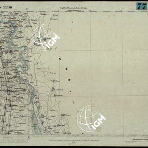 CARTA TOPOGRAFICA DEGLI STATI IN TERRAFERMA DI S.M. IL RE DI SARDEGNA ALLA SCALA DI 1A 50.000. OPERA DEL CORPO REALE DELLO STATO MAGGIORE - FOGLIO N.°XXXIII OLEGGIO