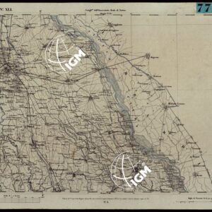 CARTA TOPOGRAFICA DEGLI STATI IN TERRAFERMA DI S.M. IL RE DI SARDEGNA ALLA SCALA DI 1A 50.000. OPERA DEL CORPO REALE DELLO STATO MAGGIORE - FOGLIO N.°XLI NOVARA