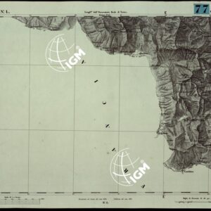 CARTA TOPOGRAFICA DEGLI STATI IN TERRAFERMA DI S.M. IL RE DI SARDEGNA ALLA SCALA DI 1A 50.000. OPERA DEL CORPO REALE DELLO STATO MAGGIORE - FOGLIO N.°L CESANNE