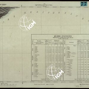 CARTA TOPOGRAFICA DEGLI STATI IN TERRAFERMA DI S.M. IL RE DI SARDEGNA ALLA SCALA DI 1A 50.000. OPERA DEL CORPO REALE DELLO STATO MAGGIORE - FOGLIO N.°LXXV VARAZZE