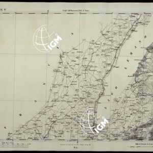 CARTA TOPOGRAFICA DEGLI STATI IN TERRAFERMA DI S.M. IL RE DI SARDEGNA ALLA SCALA DI 1A 50.000 OPERA DEL CORPO REALE DELLO STATO MAGGIORE RIVEDUTI E CORRETTI - FOGLIO N.°V GENEVE