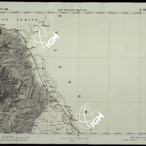 CARTA TOPOGRAFICA DEGLI STATI IN TERRAFERMA DI S.M. IL RE DI SARDEGNA ALLA SCALA DI 1A 50.000 OPERA DEL CORPO REALE DELLO STATO MAGGIORE RIVEDUTI E CORRETTI - FOGLIO N.° VII SAN GINGOLPH