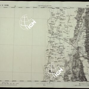 CARTA TOPOGRAFICA DEGLI STATI IN TERRAFERMA DI S.M. IL RE DI SARDEGNA ALLA SCALA DI 1A 50.000 OPERA DEL CORPO REALE DELLO STATO MAGGIORE RIVEDUTI E CORRETTI - FOGLIO N.° XVIII RUFFIEUX