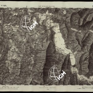 CARTA TOPOGRAFICA DEGLI STATI IN TERRAFERMA DI S.M. IL RE DI SARDEGNA ALLA SCALA DI 1A 50.000 OPERA DEL CORPO REALE DELLO STATO MAGGIORE RIVEDUTI E CORRETTI - FOGLIO N.° XIX ANNECY