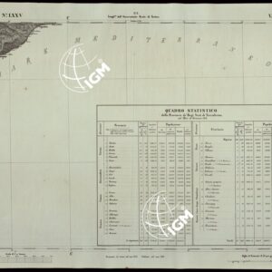 CARTA TOPOGRAFICA DEGLI STATI IN TERRAFERMA DI S.M. IL RE DI SARDEGNA ALLA SCALA DI 1A 50.000 OPERA DEL CORPO REALE DELLO STATO MAGGIORE RIVEDUTI E CORRETTI - FOGLIO N.° LXXV VARAZZE