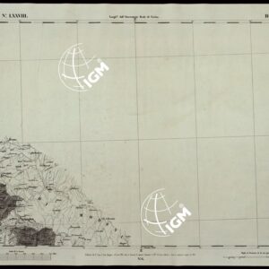 CARTA TOPOGRAFICA DEGLI STATI IN TERRAFERMA DI S.M. IL RE DI SARDEGNA ALLA SCALA DI 1A 50.000 OPERA DEL CORPO REALE DELLO STATO MAGGIORE RIVEDUTI E CORRETTI - FOGLIO N.° LXXVIII BOLLANO