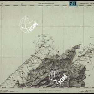 CARTA TOPOGRAFICA DEGLI STATI IN TERRAFERMA DI S.M. IL RE DI SARDEGNA ALLA SCALA DI 1.A 50.000. OPERA DEL CORPO REALE DELLO STATO MAGGIORE - FOGLIO N.°4. SORGENTI DELLA TOCE + DOCUMENTO DI AGGIORNAMENTO