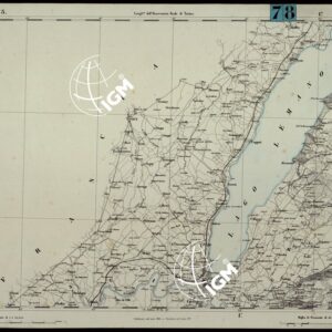 CARTA TOPOGRAFICA DEGLI STATI IN TERRAFERMA DI S.M. IL RE DI SARDEGNA ALLA SCALA DI 1.A 50.000. OPERA DEL CORPO REALE DELLO STATO MAGGIORE - FOGLIO N.°5.  GENEVE