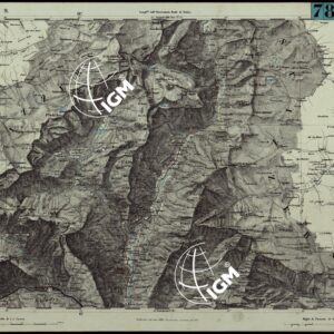 CARTA TOPOGRAFICA DEGLI STATI IN TERRAFERMA DI S.M. IL RE DI SARDEGNA ALLA SCALA DI 1.A 50.000. OPERA DEL CORPO REALE DELLO STATO MAGGIORE - FOGLIO N.°9. CRODO + DOCUMENTO DI AGGIORNAMENTO PARTE OCCIDENTALE E ORIENTALE
