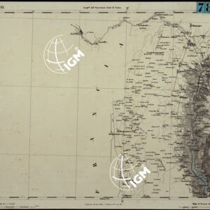 CARTA TOPOGRAFICA DEGLI STATI IN TERRAFERMA DI S.M. IL RE DI SARDEGNA ALLA SCALA DI 1.A 50.000. OPERA DEL CORPO REALE DELLO STATO MAGGIORE - FOGLIO N.°10. SEYSSEL