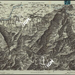 CARTA TOPOGRAFICA DEGLI STATI IN TERRAFERMA DI S.M. IL RE DI SARDEGNA ALLA SCALA DI 1.A 50.000. OPERA DEL CORPO REALE DELLO STATO MAGGIORE - FOGLIO N.°11. SANT JULIEN
