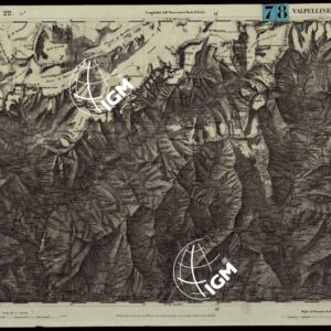 CARTA TOPOGRAFICA DEGLI STATI IN TERRAFERMA DI S.M. IL RE DI SARDEGNA ALLA SCALA DI 1.A 50.000. OPERA DEL CORPO REALE DELLO STATO MAGGIORE - FOGLIO N.°22. VALPELLINE
