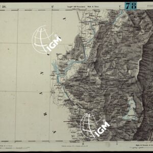 CARTA TOPOGRAFICA DEGLI STATI IN TERRAFERMA DI S.M. IL RE DI SARDEGNA ALLA SCALA DI 1.A 50.000. OPERA DEL CORPO REALE DELLO STATO MAGGIORE - FOGLIO N.°26. PONT BEAUVOISIN