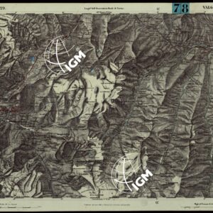 CARTA TOPOGRAFICA DEGLI STATI IN TERRAFERMA DI S.M. IL RE DI SARDEGNA ALLA SCALA DI 1.A 50.000. OPERA DEL CORPO REALE DELLO STATO MAGGIORE - FOGLIO N.°29. VALGRISANCHE