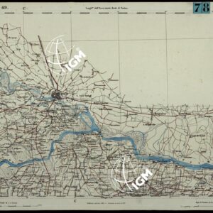 CARTA TOPOGRAFICA DEGLI STATI IN TERRAFERMA DI S.M. IL RE DI SARDEGNA ALLA SCALA DI 1.A 50.000. OPERA DEL CORPO REALE DELLO STATO MAGGIORE - FOGLIO N.°49. PAVIA + DOCUMENTO DI AGGIORNAMENTO PARTE OCCIDENTALE E ORIENTALE