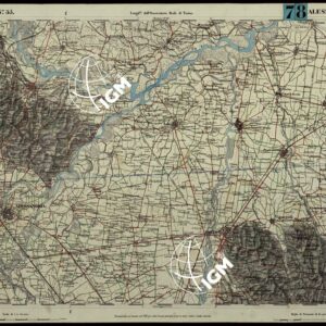 CARTA TOPOGRAFICA DEGLI STATI IN TERRAFERMA DI S.M. IL RE DI SARDEGNA ALLA SCALA DI 1.A 50.000. OPERA DEL CORPO REALE DELLO STATO MAGGIORE - FOGLIO N.°55. ALESSANDRIA + DOCUMENTO DI AGGIORNAMENTO PARTE OCCIDENTALE E ORIENTALE
