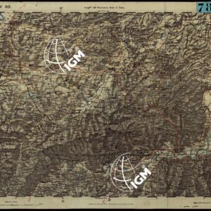 CARTA TOPOGRAFICA DEGLI STATI IN TERRAFERMA DI S.M. IL RE DI SARDEGNA ALLA SCALA DI 1.A 50.000. OPERA DEL CORPO REALE DELLO STATO MAGGIORE - FOGLIO N.°60. ACQUI + DOCUMENTO DI AGGIORNAMENTO PARTE OCCIDENTALE E ORIENTALE