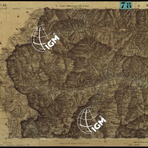 CARTA TOPOGRAFICA DEGLI STATI IN TERRAFERMA DI S.M. IL RE DI SARDEGNA ALLA SCALA DI 1.A 50.000. OPERA DEL CORPO REALE DELLO STATO MAGGIORE - FOGLIO N.°63. SAMPEYRE