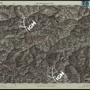 CARTA TOPOGRAFICA DEGLI STATI IN TERRAFERMA DI S.M. IL RE DI SARDEGNA ALLA SCALA DI 1.A 50.000. OPERA DEL CORPO REALE DELLO STATO MAGGIORE - FOGLIO N.°68. - TORRIGLIA + DOCUMENTO DI AGGIORNAMENTO PARTE OCCIDENTALE E ORIENTALE