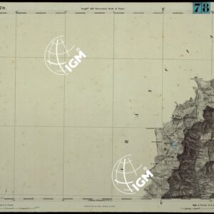 CARTA TOPOGRAFICA DEGLI STATI IN TERRAFERMA DI S.M. IL RE DI SARDEGNA ALLA SCALA DI 1.A 50.000. OPERA DEL CORPO REALE DELLO STATO MAGGIORE - FOGLIO N.°70.  ENTRAUNES
