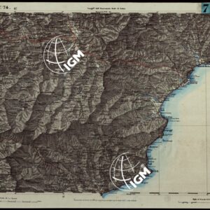 CARTA TOPOGRAFICA DEGLI STATI IN TERRAFERMA DI S.M. IL RE DI SARDEGNA ALLA SCALA DI 1.A 50.000. OPERA DEL CORPO REALE DELLO STATO MAGGIORE - FOGLIO N.°74. - SAVONA + DOCUMENTO DI AGGIORNAMENTO PARTE OCCIDENTALE E ORIENTALE