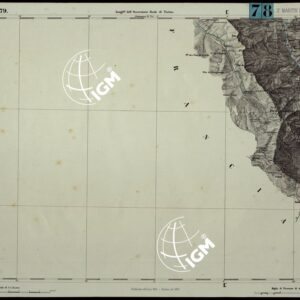 CARTA TOPOGRAFICA DEGLI STATI IN TERRAFERMA DI S.M. IL RE DI SARDEGNA ALLA SCALA DI 1.A 50.000. OPERA DEL CORPO REALE DELLO STATO MAGGIORE - FOGLIO N.°79. SAN MARTIN D'ENTRAUNES