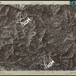 CARTA TOPOGRAFICA DEGLI STATI IN TERRAFERMA DI S.M. IL RE DI SARDEGNA ALLA SCALA DI 1.A 50.000. OPERA DEL CORPO REALE DELLO STATO MAGGIORE - FOGLIO N.°80. - MOLLIERES + DOCUMENTO DI AGGIORNAMENTO UNICO