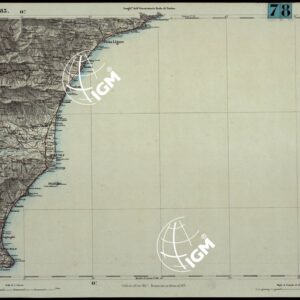 CARTA TOPOGRAFICA DEGLI STATI IN TERRAFERMA DI S.M. IL RE DI SARDEGNA ALLA SCALA DI 1.A 50.000. OPERA DEL CORPO REALE DELLO STATO MAGGIORE - FOGLIO N.°83. ALBENGA + DOCUMENTO DI AGGIORNAMENTO UNICO