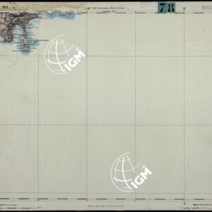 CARTA TOPOGRAFICA DEGLI STATI IN TERRAFERMA DI S.M. IL RE DI SARDEGNA ALLA SCALA DI 1.A 50.000. OPERA DEL CORPO REALE DELLO STATO MAGGIORE - FOGLIO N.°90.  NIZZA MARITTIMA